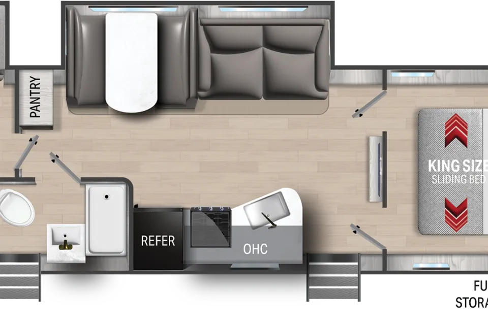 MPG Glamper’s Mansion w/ 2 Bedrooms & Outdoor Kitchen