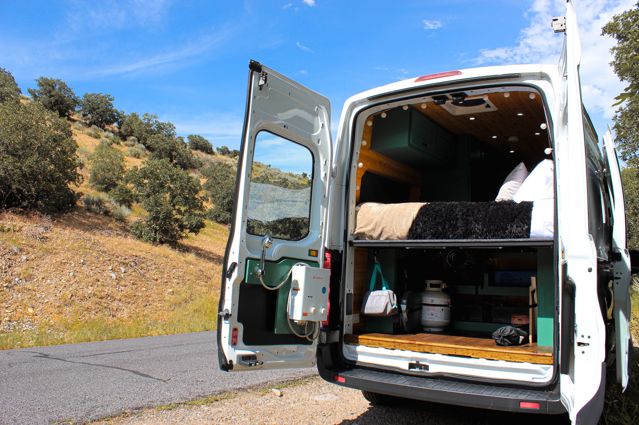 Luxury Ford Transit with upgraded off-grid system