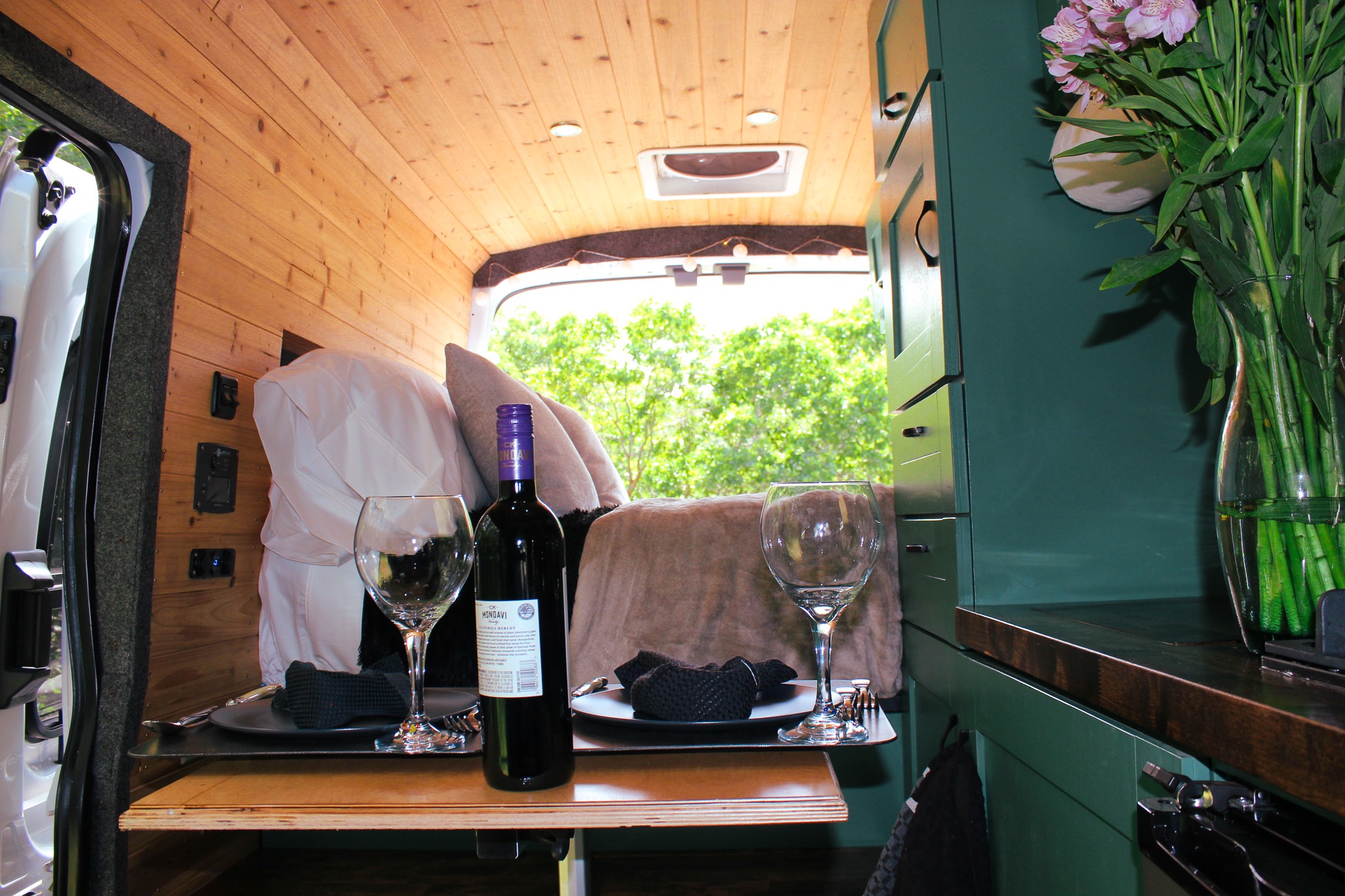 Luxury Ford Transit with upgraded off-grid system