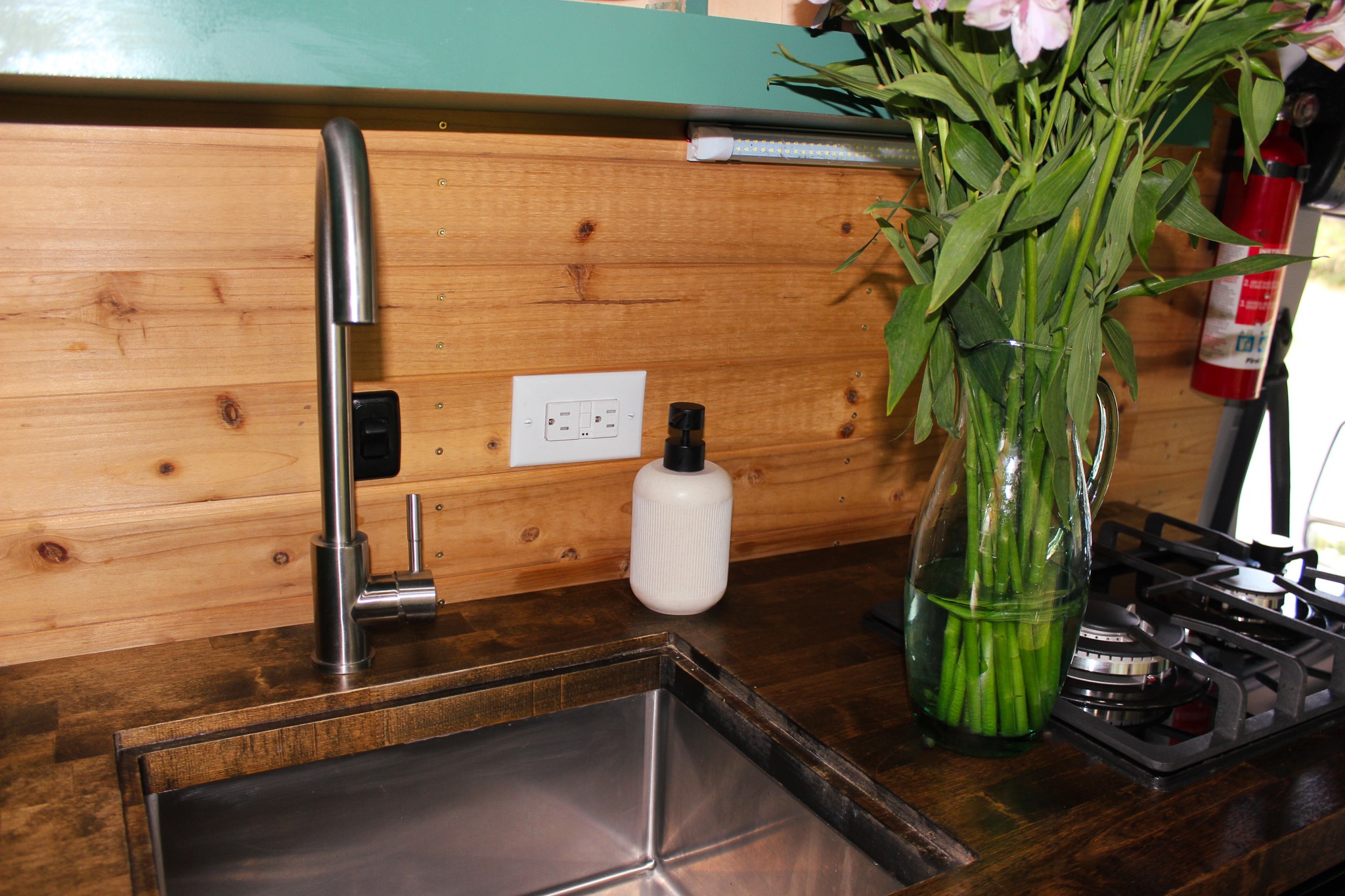 Luxury Ford Transit with upgraded off-grid system