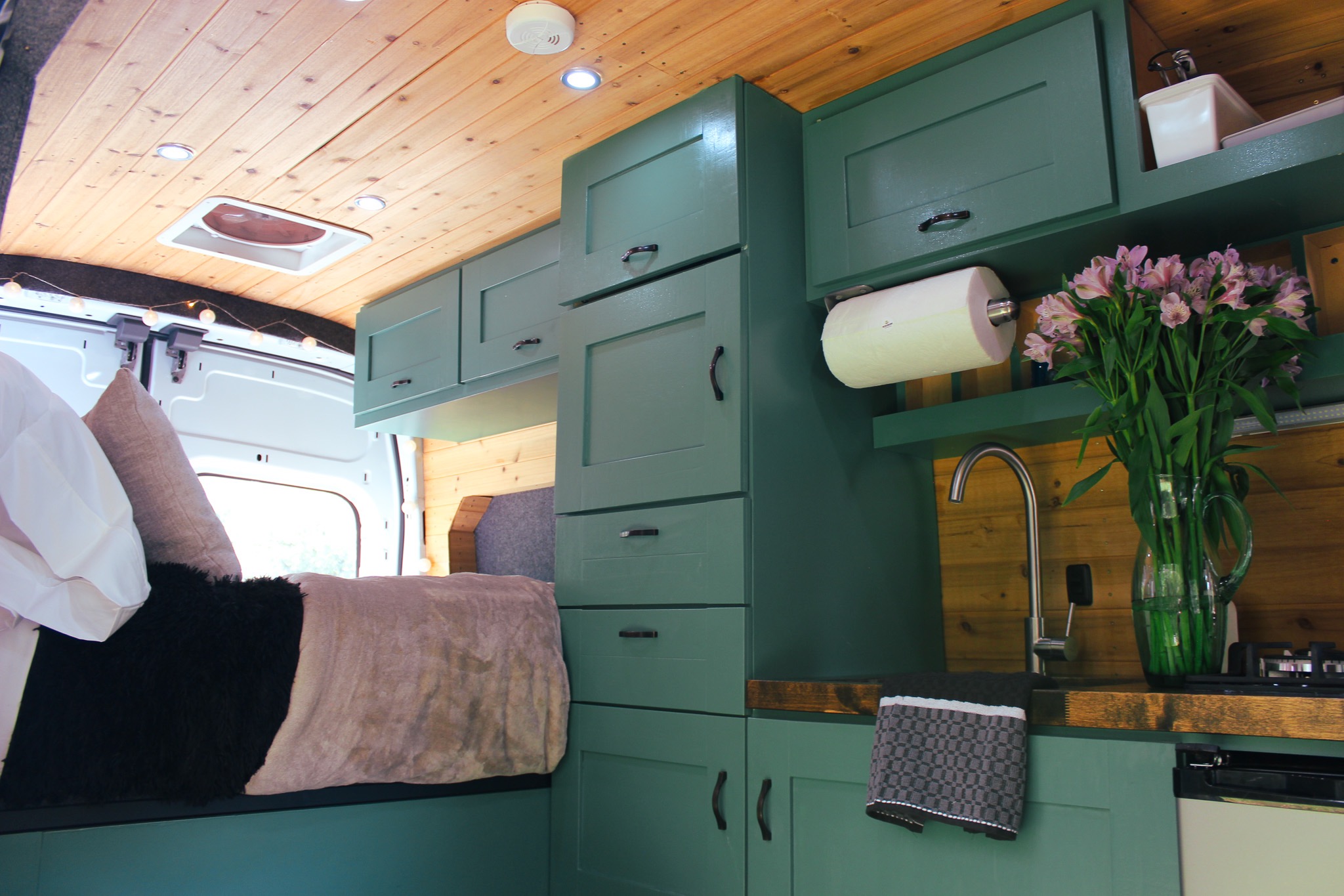 Luxury Ford Transit with upgraded off-grid system