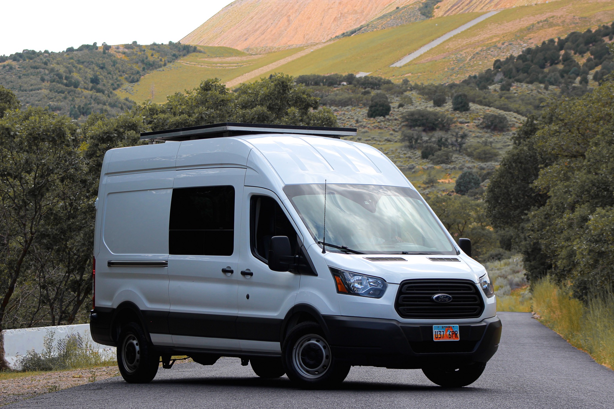 Luxury Ford Transit with upgraded off-grid system