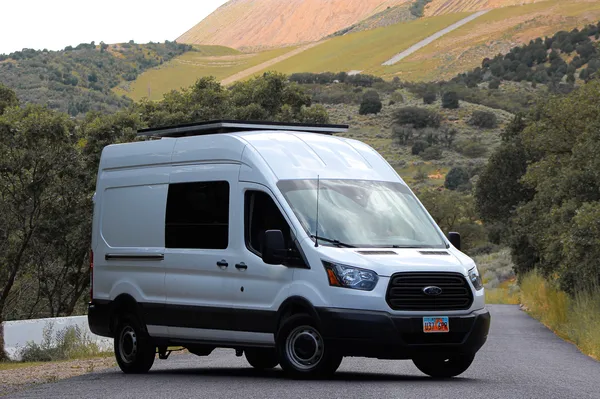 Luxury Ford Transit with upgraded off-grid system