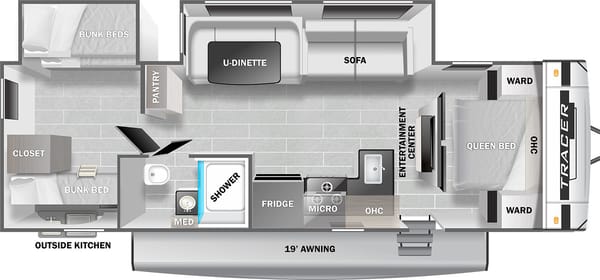 Family Friendly Bunkhouse/Outdoor Kitchen Travel Trailer