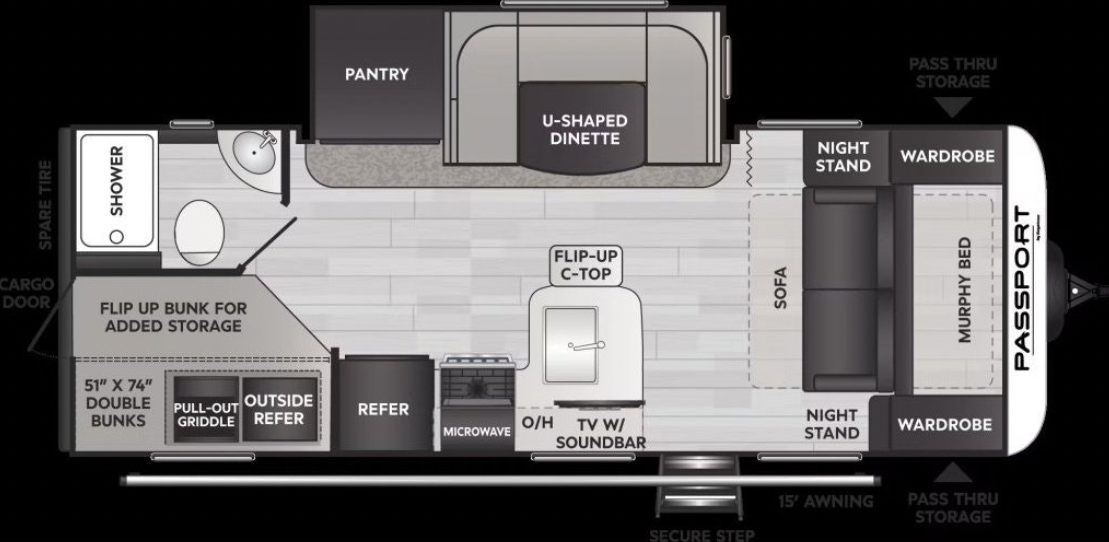 2022 Keystone Passport Bunk Model