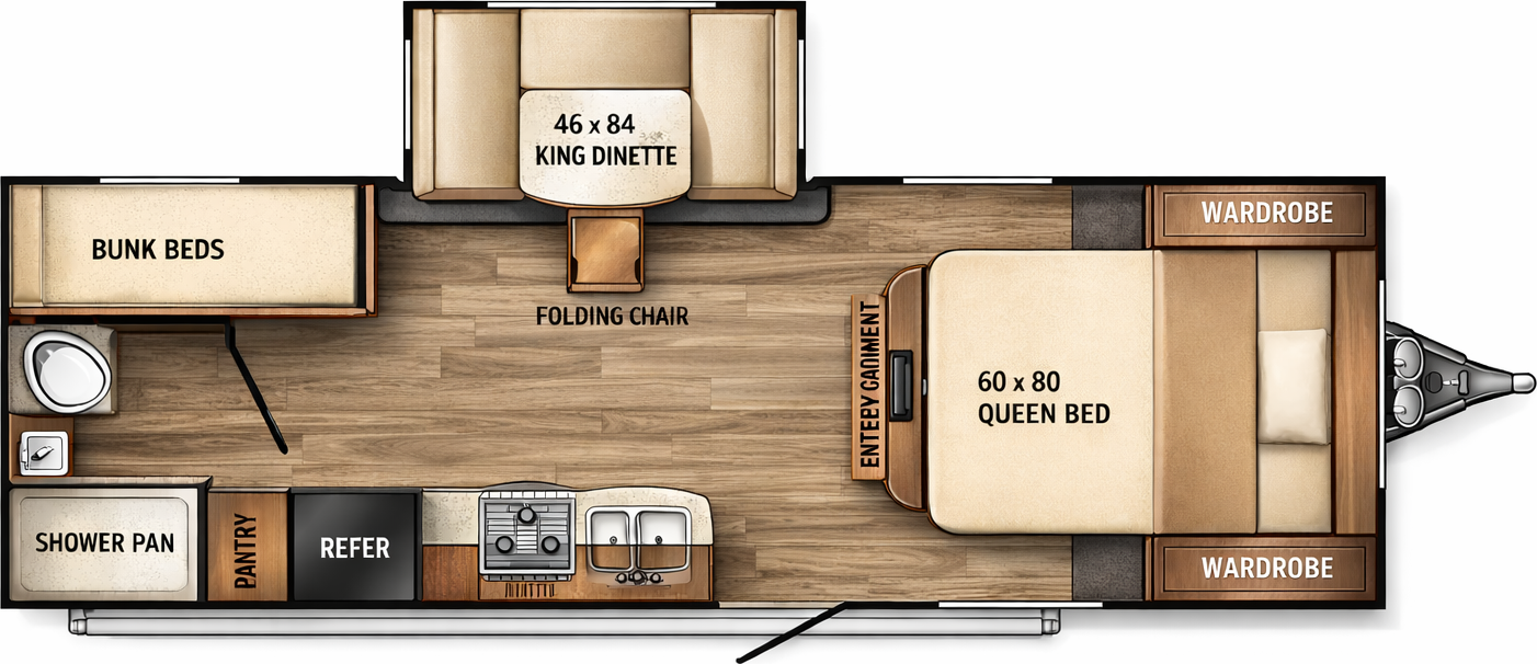 Family Adventure RV w/ 55” Projector | Luxury • Bunks • Half Ton Towable