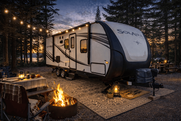 Family Adventure RV w/ 55” Projector | Luxury • Bunks • Half Ton Towable