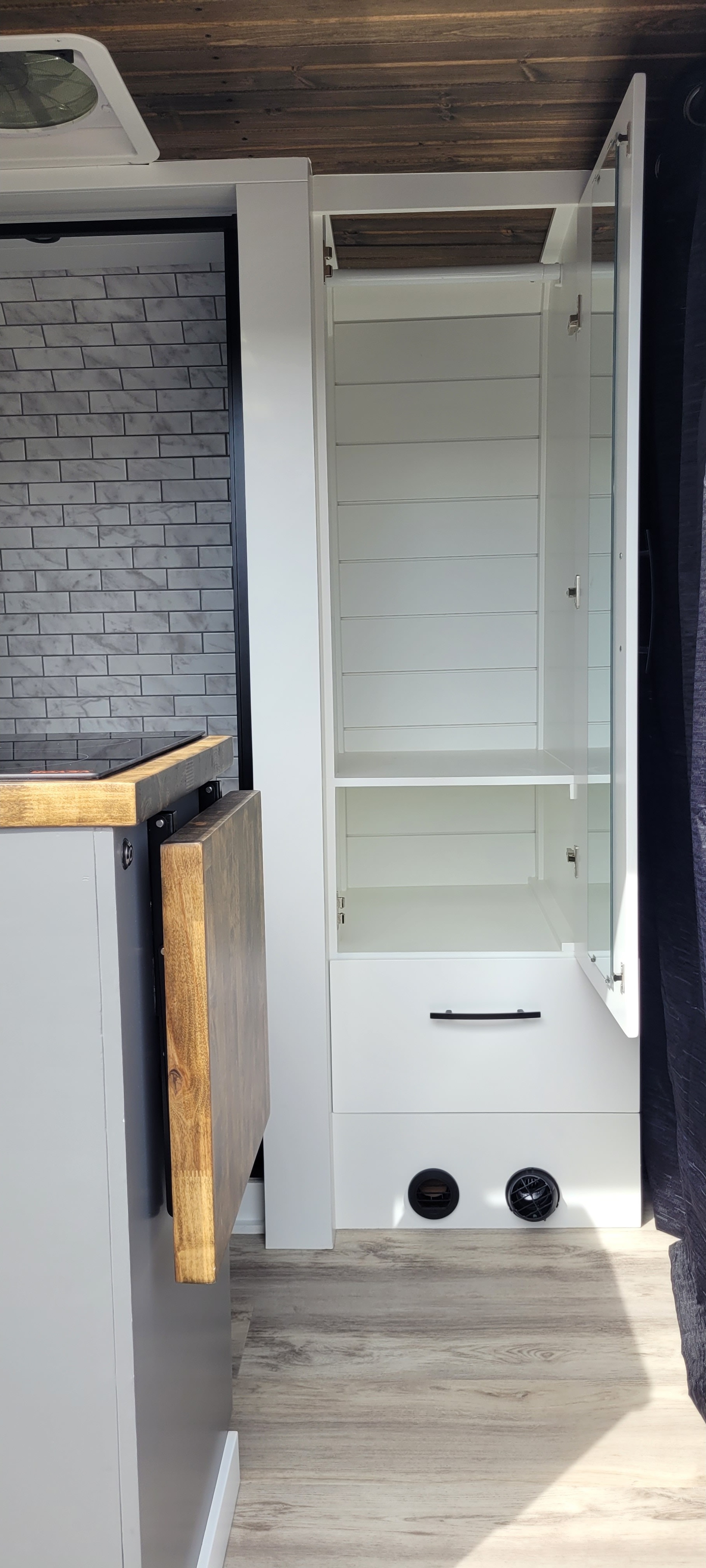 Cozy custom crafted van with Shower, Toilet, Heat, Solar and more!