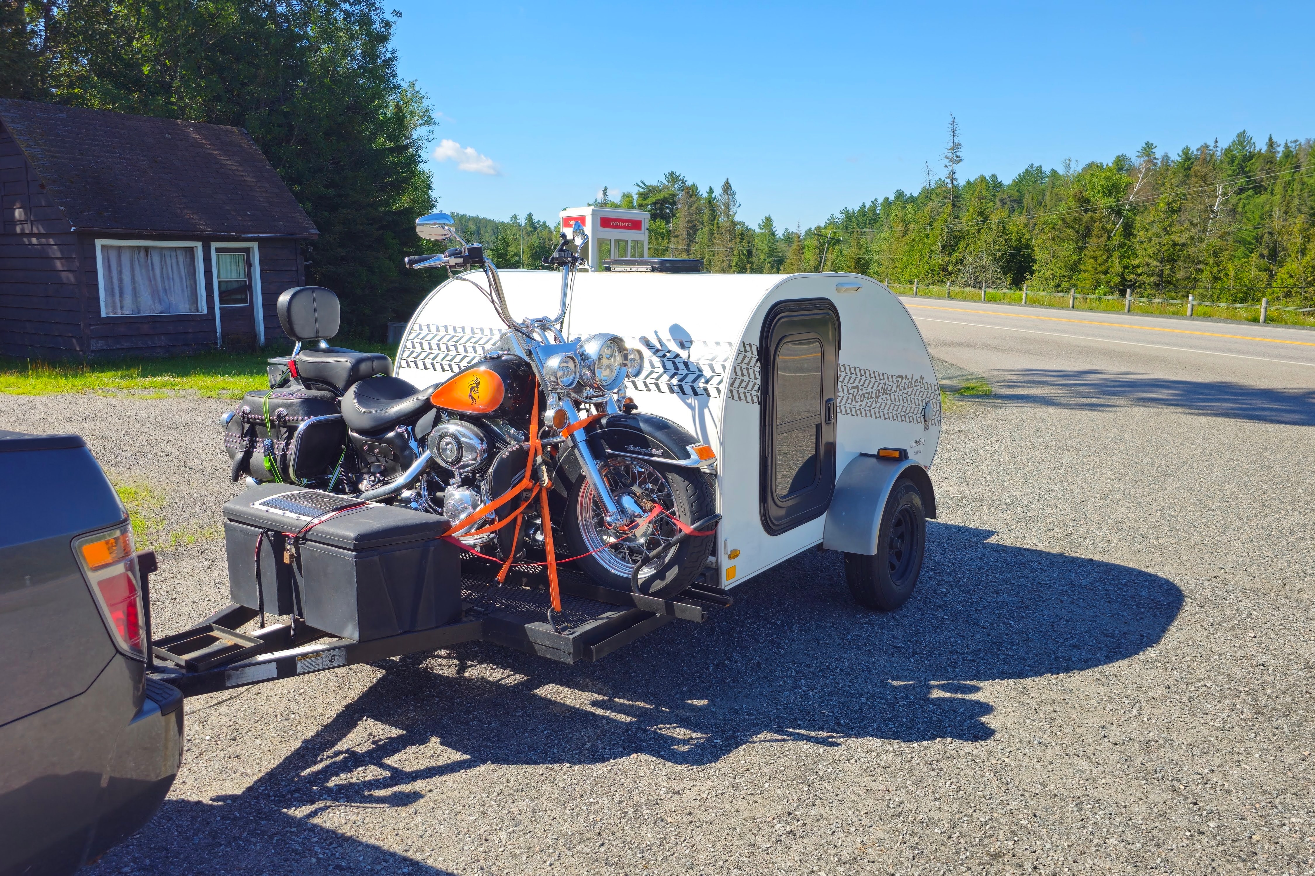 Daniel's Little guy 6 wide Micro Trailer with most harley davidson hauling capability