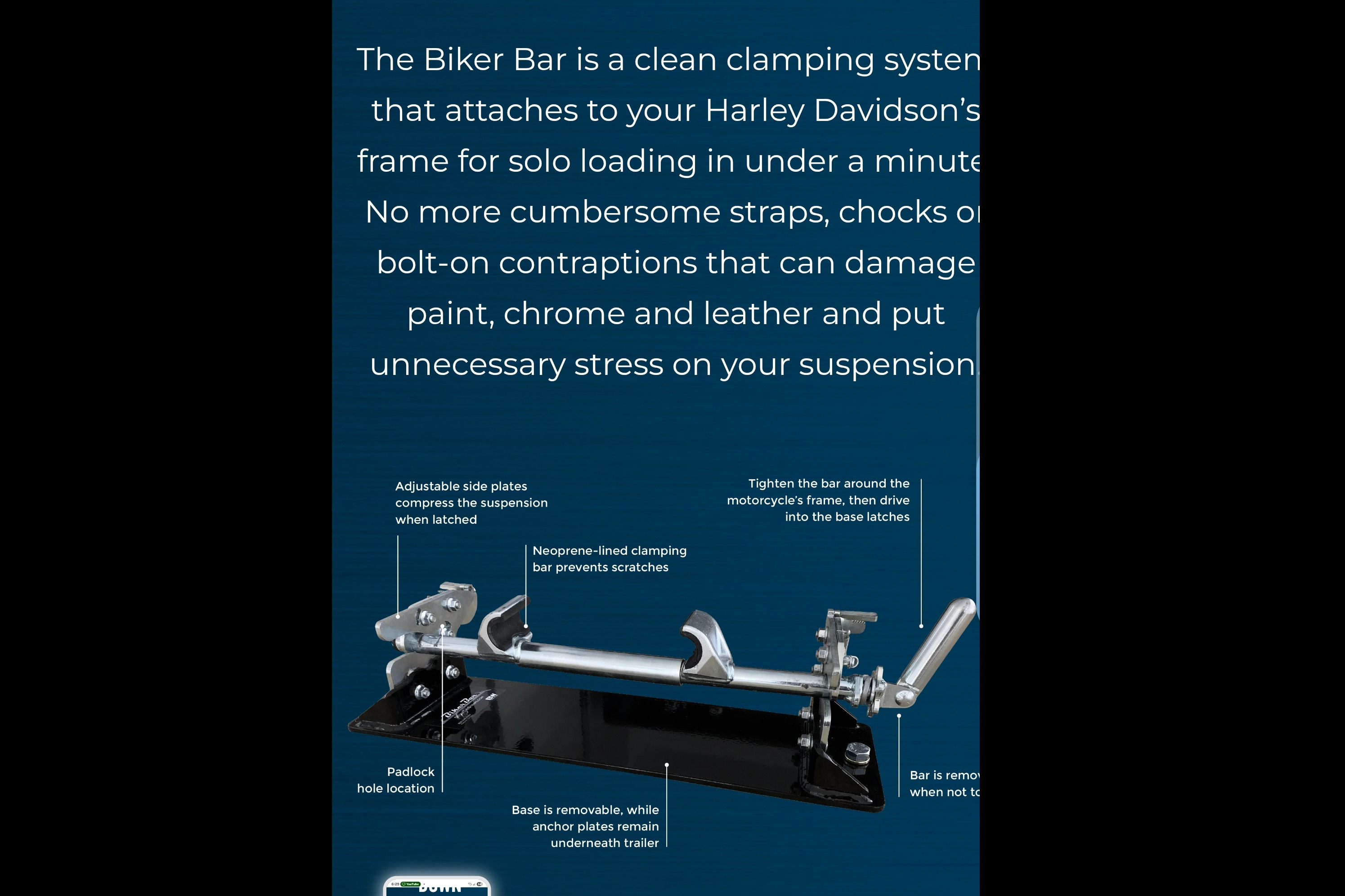 Daniel's Little guy 6 wide Micro Trailer with most harley davidson hauling capability