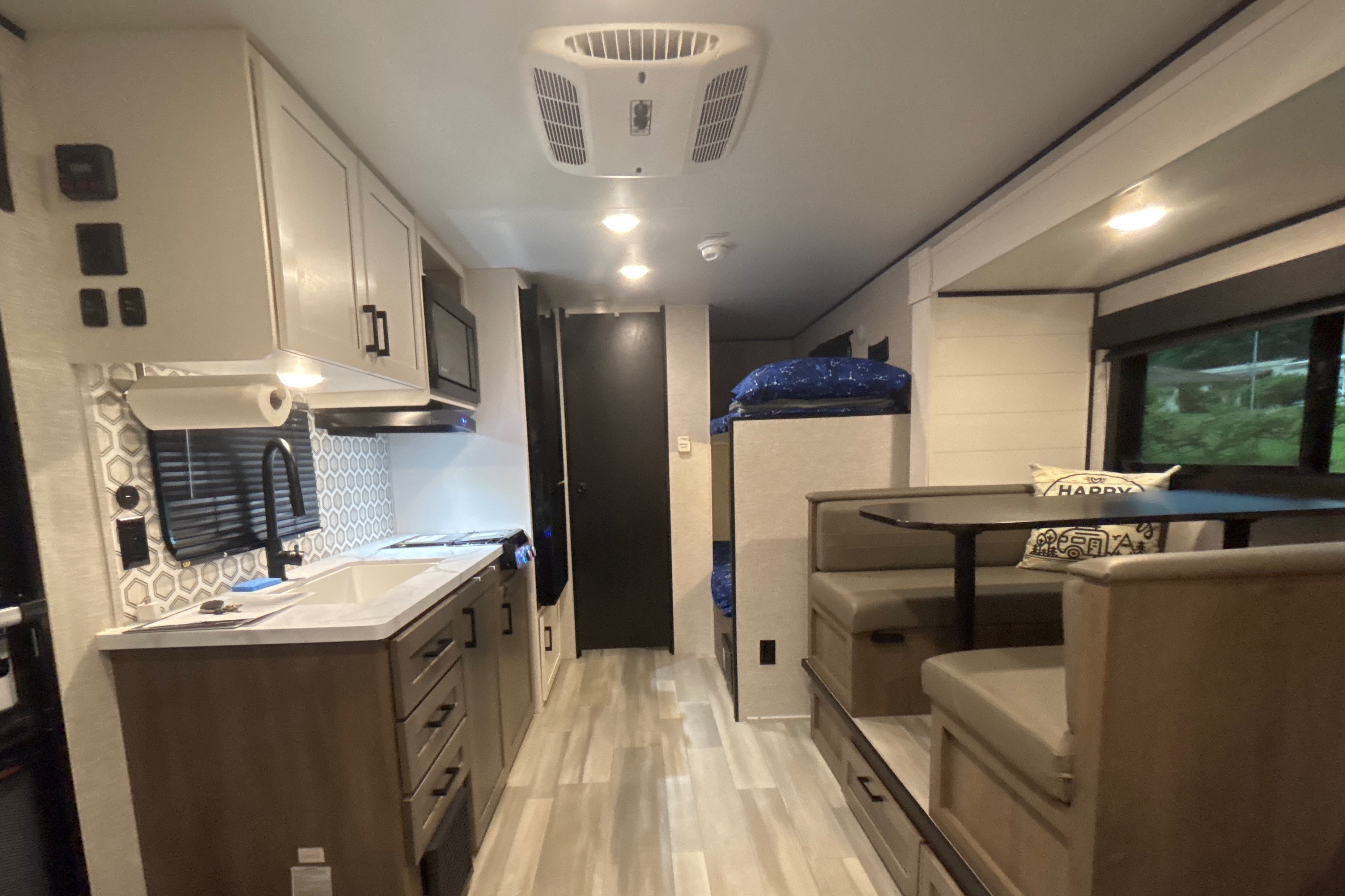 King Family’s Highland Ridge Open Range Travel Trailer (SUV towable)
