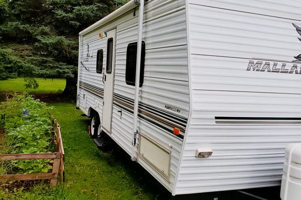 Island adventure with our Fleetwood Mallard Travel Trailer