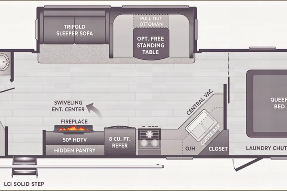 NEW Fully Loaded Keystone Hideout w/ AC, Electric Fireplace, Bunk House & Central Vacuum