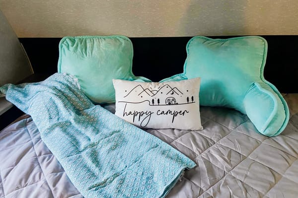 Get cozy and stay awhile, home away from home.