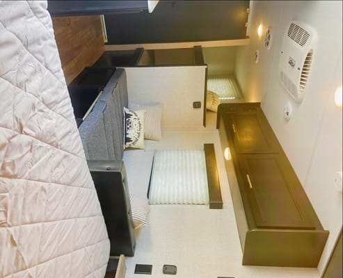 Get cozy and stay awhile, home away from home.