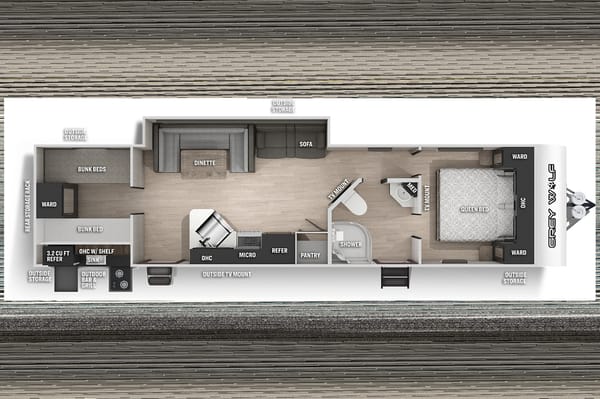 Forest River Grey Wolf 29TE Travel Trailer
