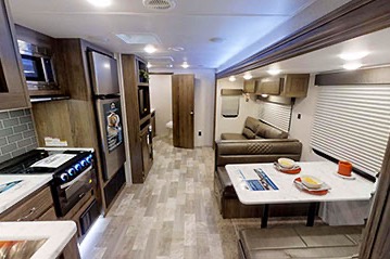 Modern and comfortable East to West 281BH Travel Trailer