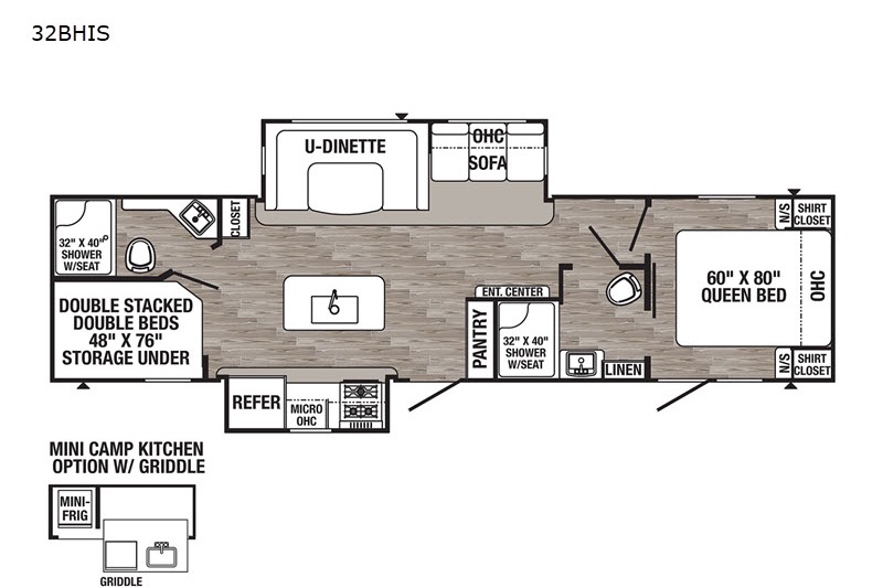 Family Travel Trailer w/TWO full bathrooms!