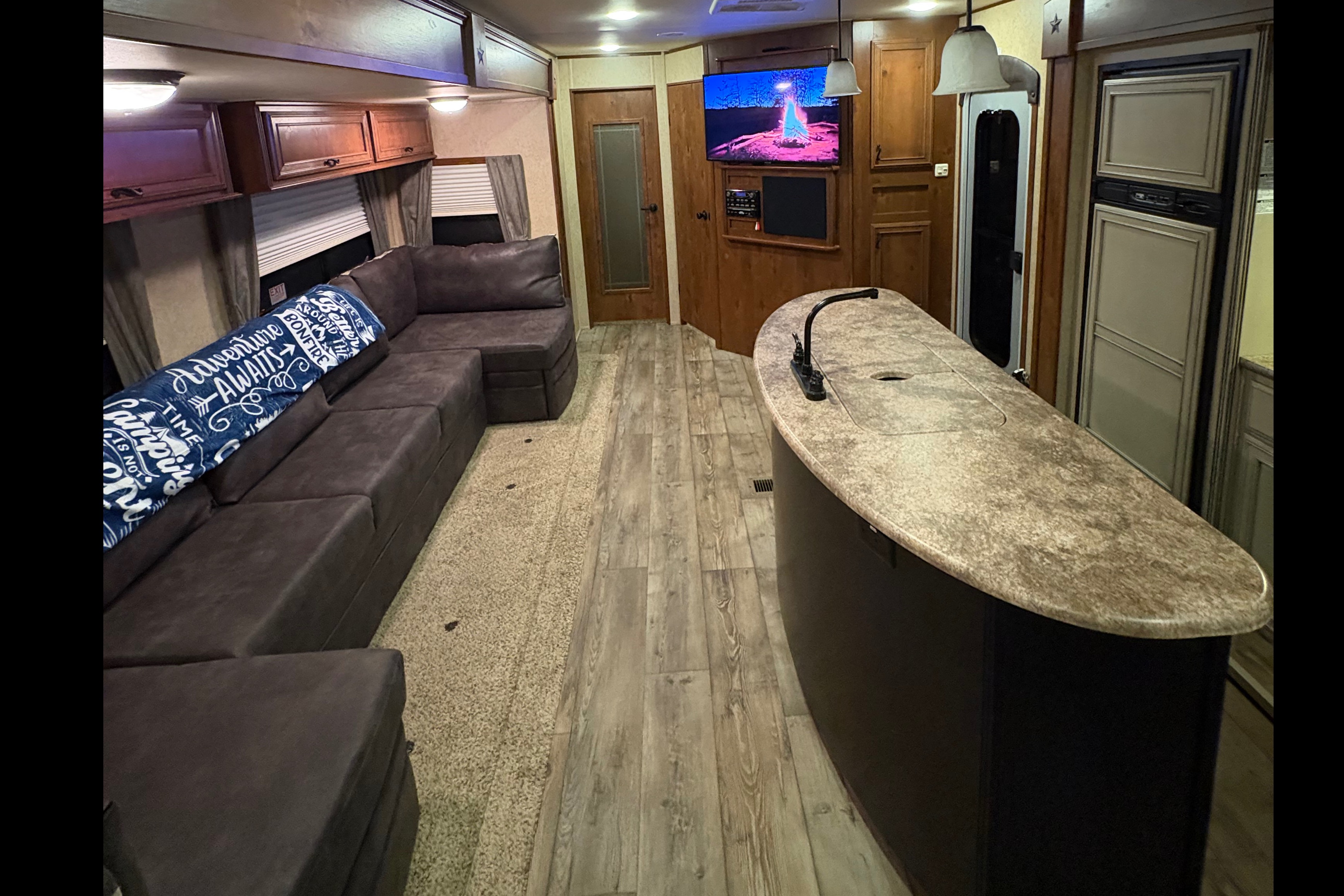 Adventure Awaits Open Range 308BHS Bunkhouse Series Travel Trailer