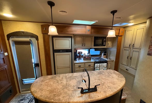 Adventure Awaits Open Range 308BHS Bunkhouse Series Travel Trailer