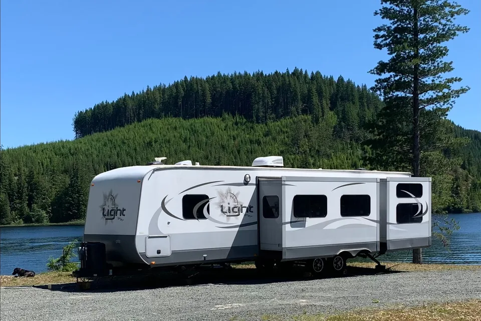 Adventure Awaits Open Range 308BHS Bunkhouse Series Travel Trailer