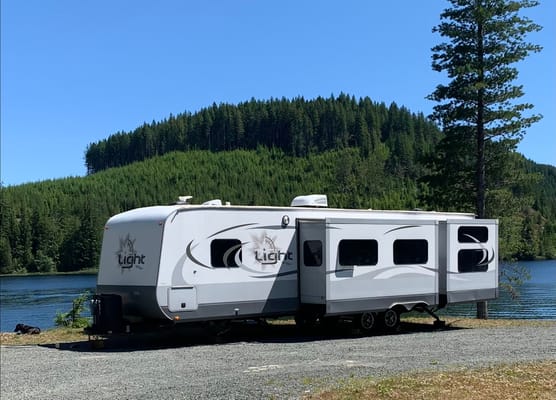 Adventure Awaits Open Range 308BHS Bunkhouse Series Travel Trailer