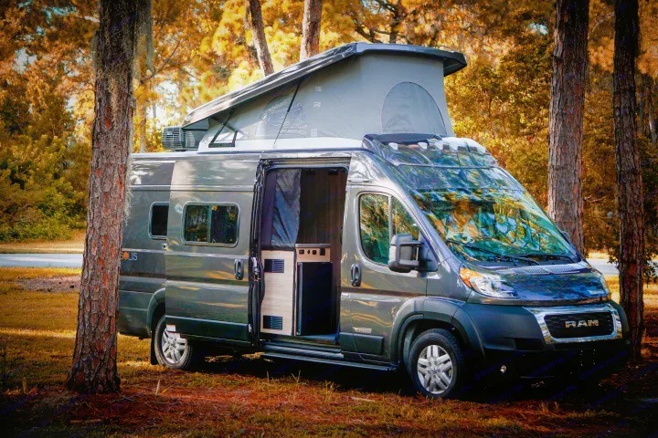 2023 Winnebago Solis 59PX — Seats & Sleeps 4 — Pop‑Top • A/C • Generator • Fully Self‑Contained