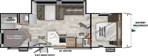Salem 26 ICE (ICE1). 33 ft, 7785 lb Travel trailer Sleeps 8