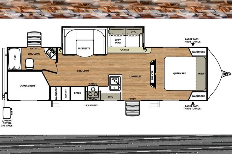 Rv Rentals Way of Life's Forest River Vibe 284BHS Travel Trailer LV1