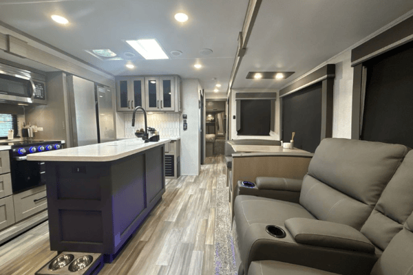Kayla's Grand Design bunkhouse Trailer