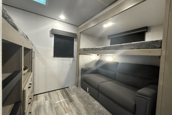 Kayla's Grand Design bunkhouse Trailer