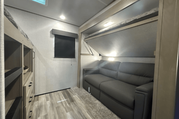 Kayla's Grand Design bunkhouse Trailer