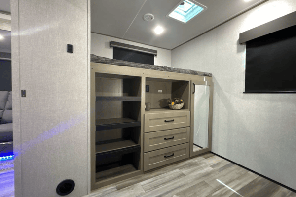 Kayla's Grand Design bunkhouse Trailer