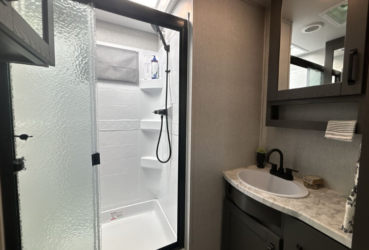Kayla's Grand Design bunkhouse Trailer