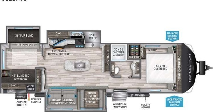 Kayla's Grand Design bunkhouse Trailer