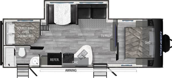 Sam's 2023 Pioneer Travel Trailer Sleeps 8