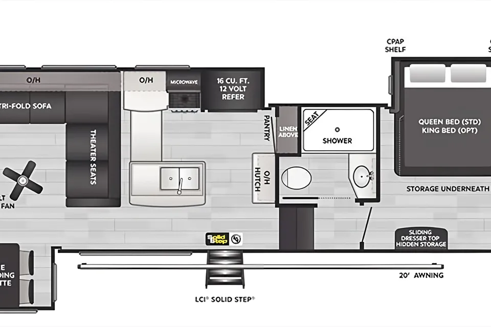 2025 Keystone Cougar Midnight Edition Fifth Wheel
