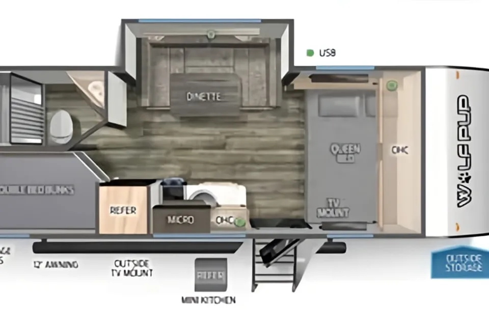 John's Forest River Wolf Pup Travel Trailer