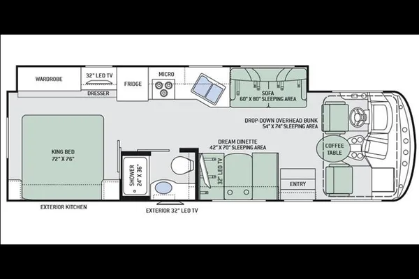 Class A Thor Hurricane - Sleeps 8 & Easy to Drive!