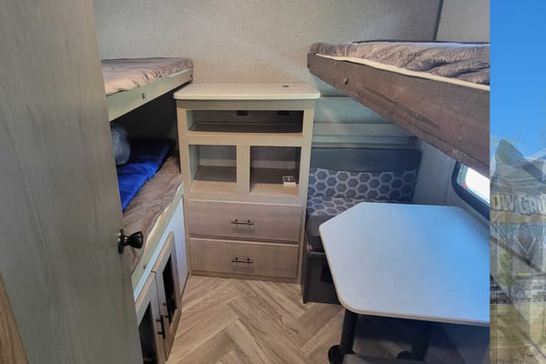 Shadow Cruiser Bunk Room Ultimate Boondocking Trailer