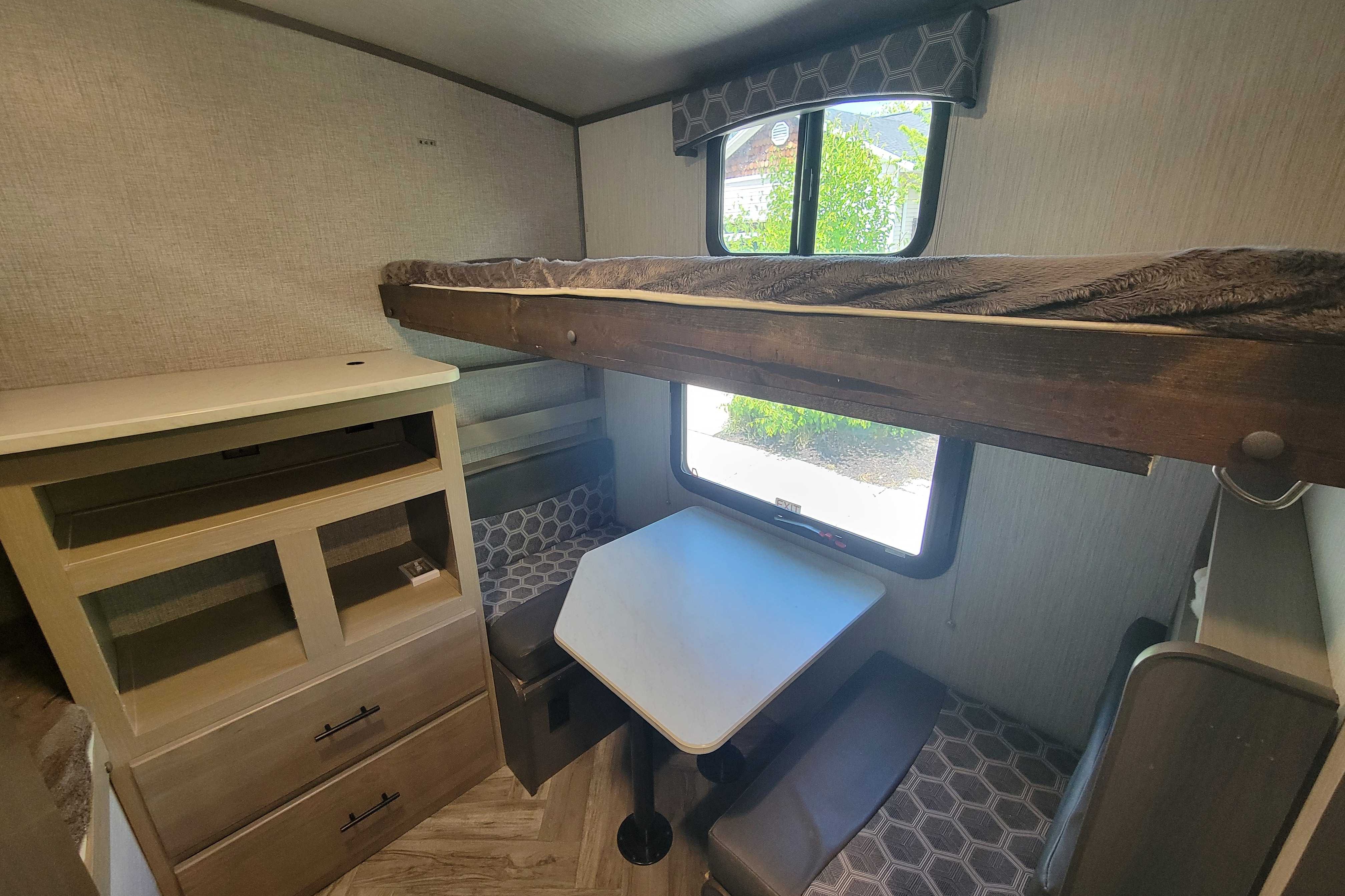 Shadow Cruiser Bunk Room Ultimate Boondocking Trailer