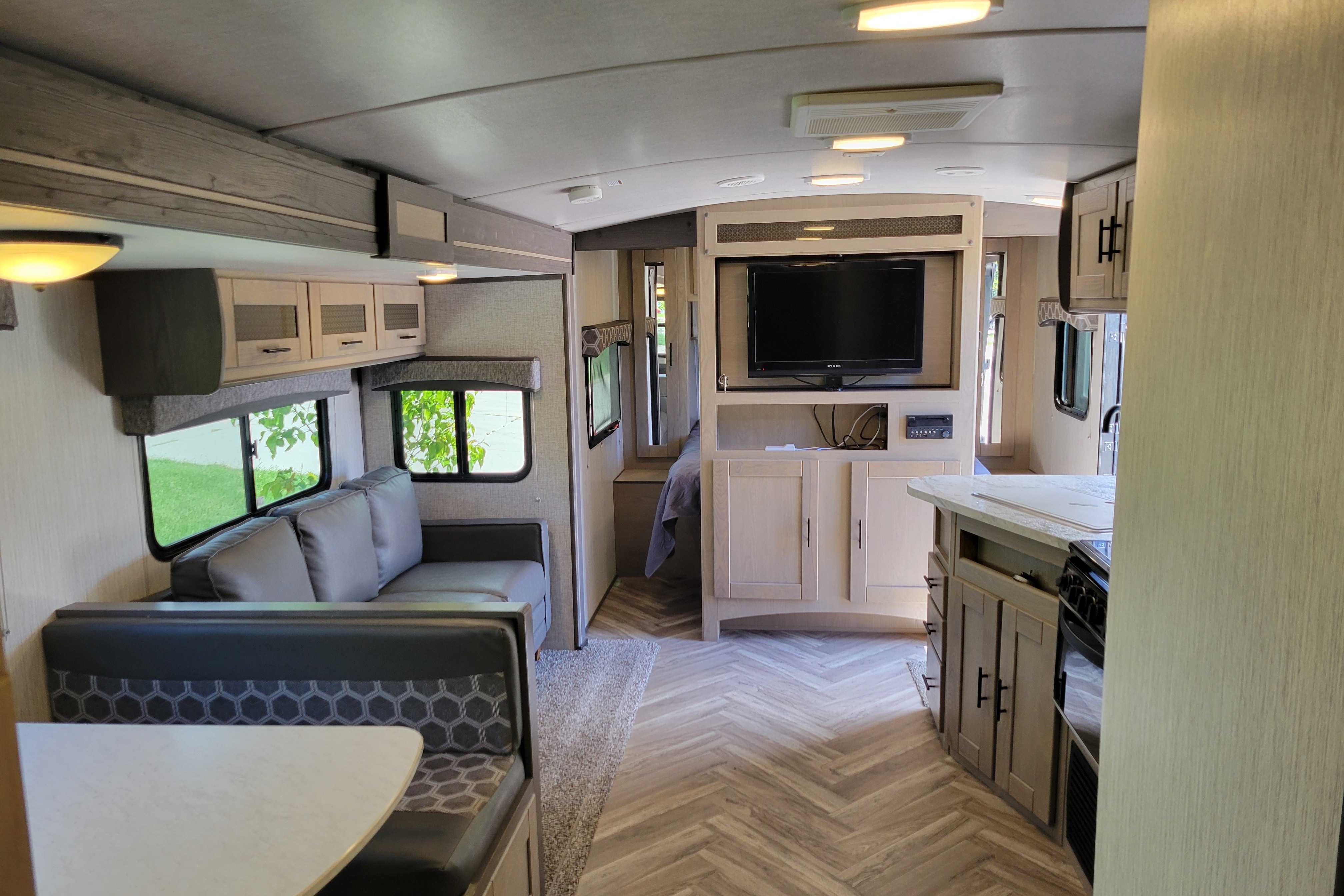Shadow Cruiser Bunk Room Ultimate Boondocking Trailer