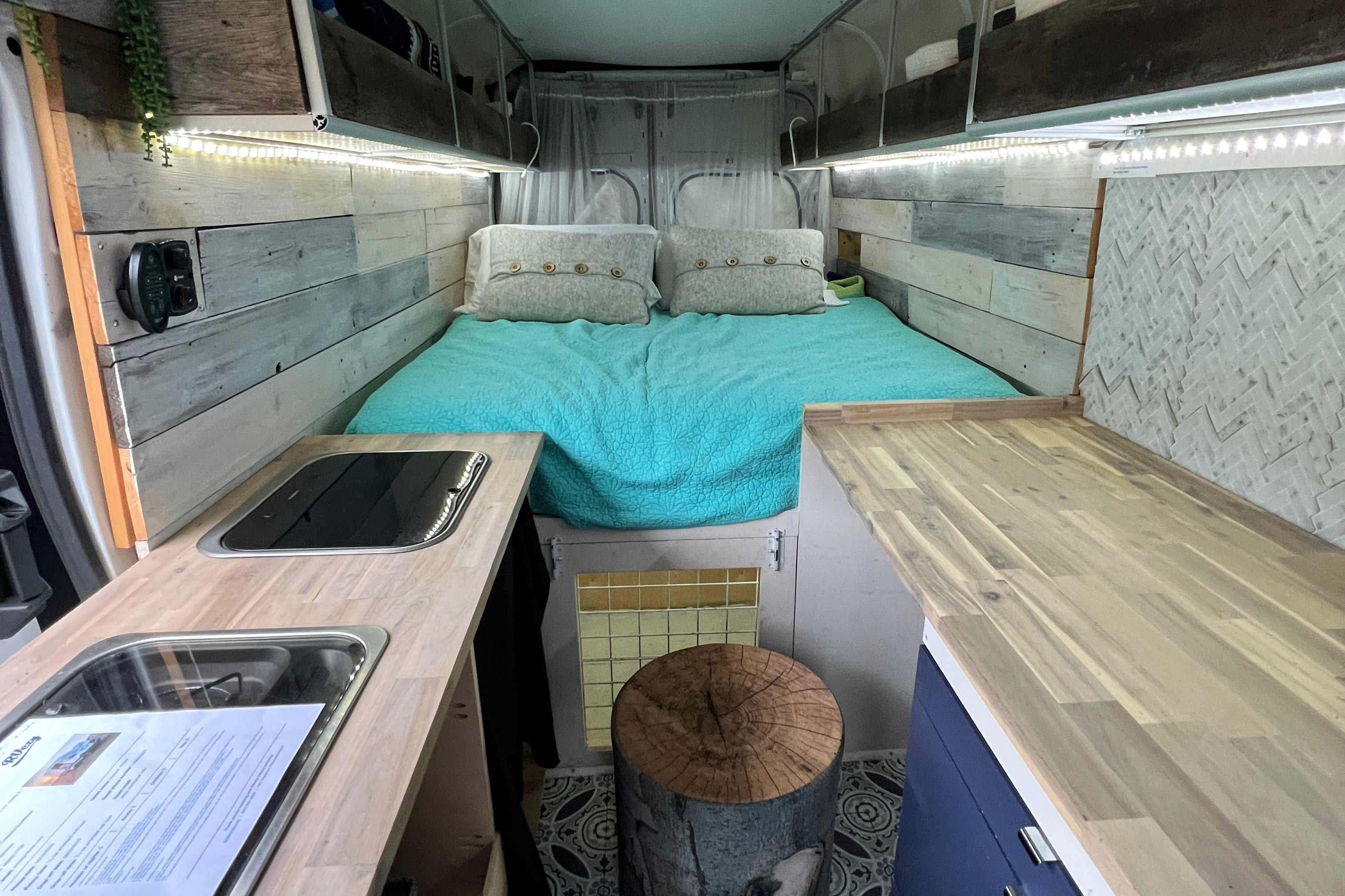 Comfortable van with all the amenities!