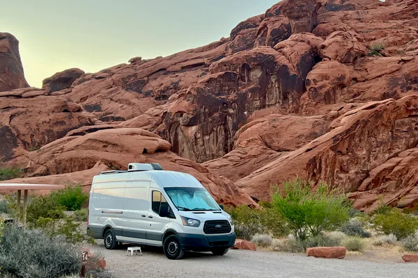 Comfortable van with all the amenities!