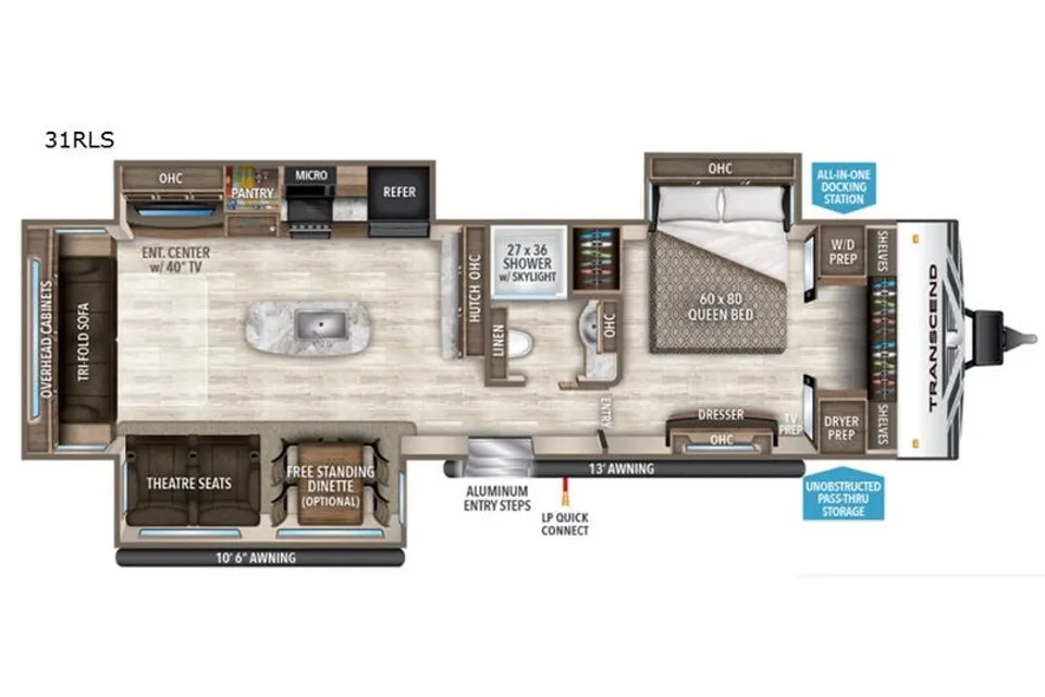 Aaron's Grand Design Transcend Travel Trailer