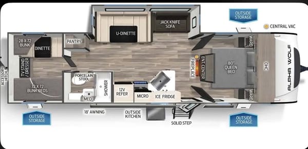 2025 Alpha Wolf Bunkhouse | Sleeps 10 | Delivery Available