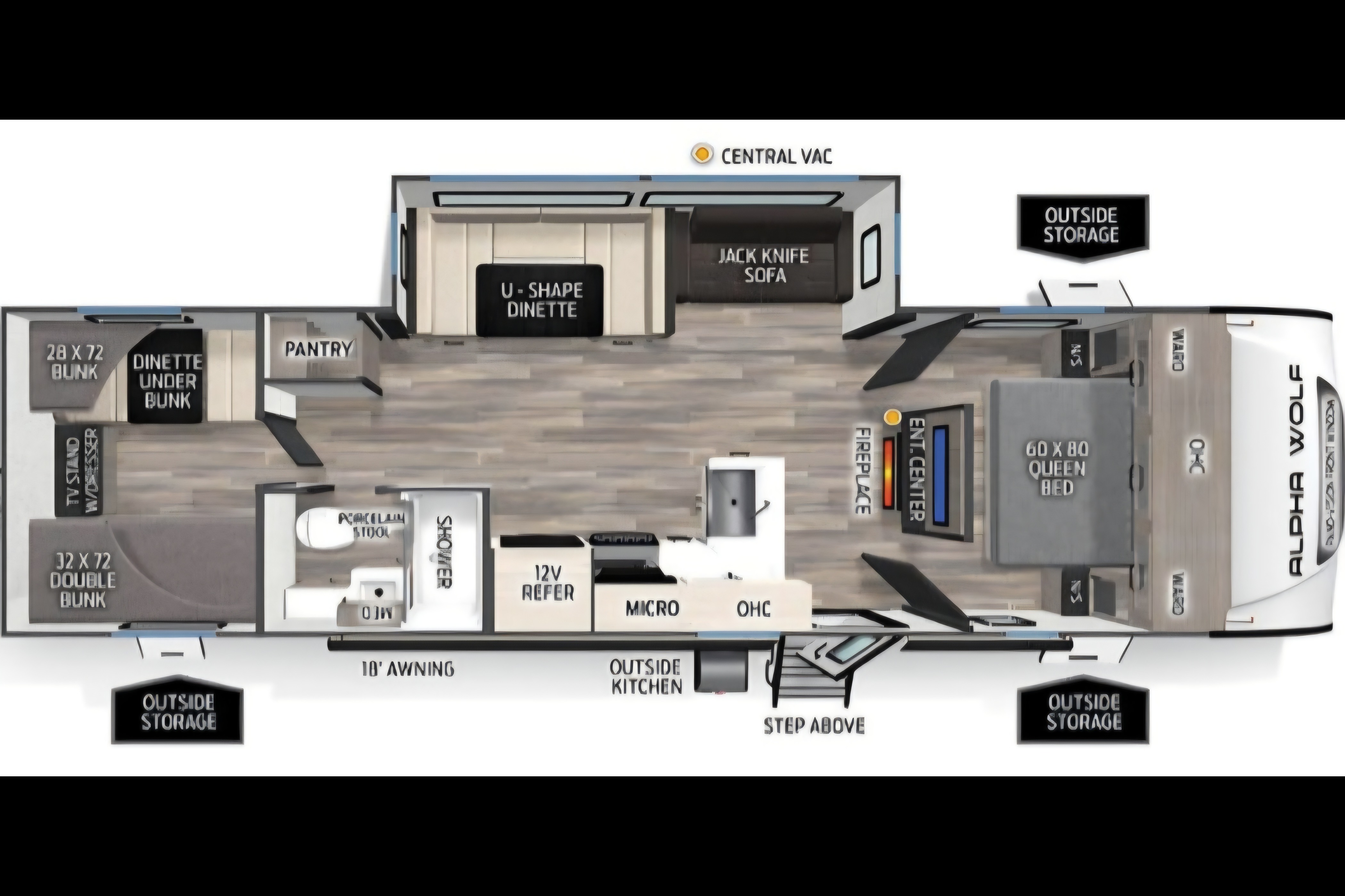Forest River Alpha Wolf 280QBS-L Travel Trailer SHS01