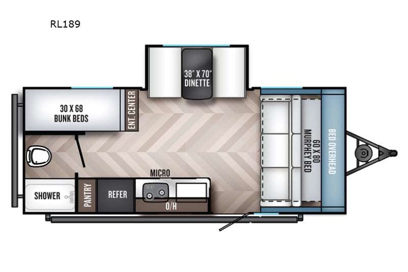 [Delivery Only] Family Bunkhouse Camper w/ Slide
