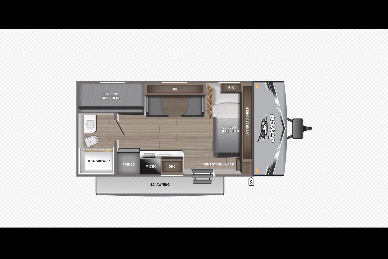 MAK RV Rentals Jayco Jay Flight six 175 bhw Baja edition Travel Trailer