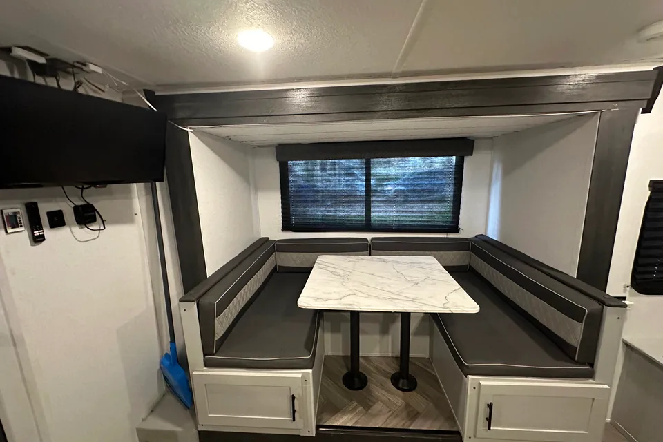 The Cook's Cozy Kid Approved Camper Trailer
